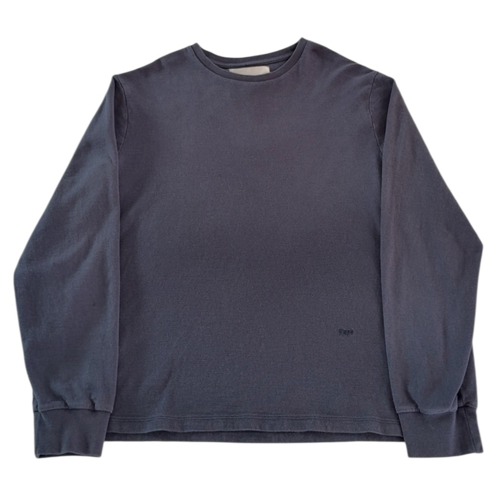 FRAME Women’s Classic Long Sleeve Crewneck Sweatshirt Dark Blue Size Large